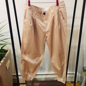Current Elliott khaki crop pants